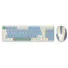 KIT COMBO TECLADO E MOUSE REDRAGON BS-8772 AZUL E CREME - Imagem: 2