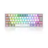 TECLADO GAMER MECANICO REDRAGON CINZA E BRANCO USB LED RGB PT-BLUE - Imagem: 1