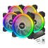 KIT COOLER 5 FANS RGB DR12 AIGO - Imagem: 1