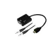 ADAPTADOR CONVERSOR HDMI (M) X VGA (F) CHIP SCE PRETO - Imagem: 1