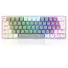 TECLADO GAMER MECANICO REDRAGON FIZZ  BRANCO/ CINZA USB LED RGB PT-BLUE K617RGB-GW - Imagem: 1