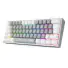 TECLADO GAMER MECANICO REDRAGON FIZZ  BRANCO/ CINZA USB LED RGB PT-BLUE K617RGB-GW - Imagem: 4