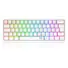 TECLADO GAMER MECANICO REDRAGON FIZZ BRANCO USB LED RGB PT-BLUE - Imagem: 1