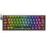 TECLADO GAMER MECANICO REDRAGON FIZZ CLEAR BLACK RGB SWITCH CRYSTAL K617CTB-RGB - Imagem: 1