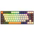 TECLADO GAMER MECANICO REDRAGON PHANTOM PRO RGB 3 MODO USB E BLUETOOTH SWITCH MARROM CINZA E CREME - Imagem: 1