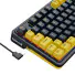 TECLADO GAMER MECANICO REDRAGON ELF RGB CHROMA MK.II SWITCH MELT GOLD CABO USB-C PRETO E LARANJA - Imagem: 7