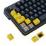 TECLADO GAMER MECANICO REDRAGON ELF RGB CHROMA MK.II SWITCH MELT GOLD CABO USB-C PRETO E LARANJA - Imagem: 8