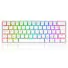 TECLADO GAMER MECANICO REDRAGON FIZZ PRO BRANCO WIRELESS BLUETOOTH RGB SWITCH BROWN K616-RGB-W - Imagem: 1