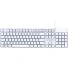 TECLADO OFFICE FORTREK K15 SLIM USB BRANCO - Imagem: 1