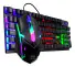KIT TECLADO E MOUSE GAMER SEMI MECANICO RGB KNUP-TE115 - Imagem: 1