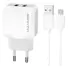 CARREGADOR 4.1A 2 USB COM CABO V8 H MASTON Y18-1 V8 - Imagem: 1