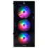 GABINETE GAMER HAYOM GB1749 MID TOWER, VIDRO TEMPERADO, ATX, SEM FONTE, COM 4 FANS, PRETO - Imagem: 2
