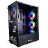 GABINETE GAMER HAYOM GB1749 MID TOWER, VIDRO TEMPERADO, ATX, SEM FONTE, COM 4 FANS, PRETO - Imagem: 3