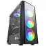GABINETE GAMER NINJA FURIA, MID TOWER, VIDRO TEMPERADO, M-ATX, SEM FONTE, COM 3 FANS GN-CS-FRMTB3F - Imagem: 1