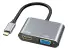 ADAPTADOR TIPO-C PARA HDMI E VGA KNUP KP-AD119 - Imagem: 1