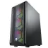 GABINETE GAMER NINJA LEAF, MID TOWER, VIDRO TEMPERADO, M-ATX-BLACK, SEM FONTE, COM 3 FANS GN-CS-LFMT - Imagem: 3