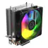 COOLER PROCESSADOR PCYES TUNDRA 90 BLACK VULCAN LED RAINBOW TDP 115W - Imagem: 4