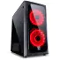 GABINETE GAMER PCYES VENUS PRETO LED VERMELHO LATERAL ACRÍLICO MICRO ATX VENPTVM2FCA - Imagem: 1